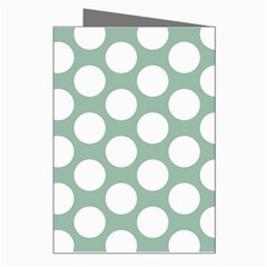 Jade Green Polkadot Greeting Card from ArtsNow.com Right