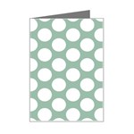 Jade Green Polkadot Mini Greeting Card