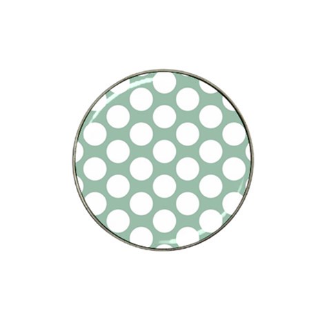 Jade Green Polkadot Golf Ball Marker (for Hat Clip) from ArtsNow.com Front