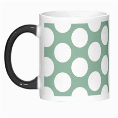 Jade Green Polkadot Morph Mug from ArtsNow.com Left