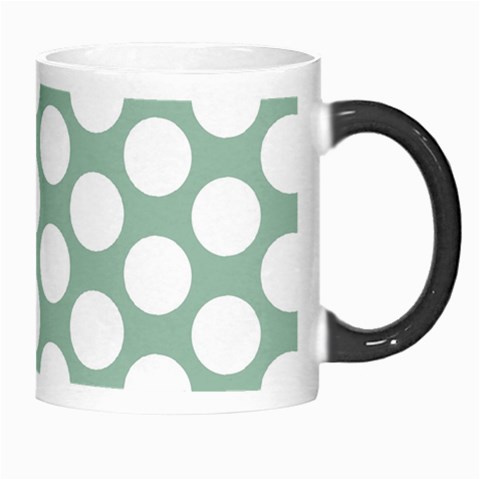 Jade Green Polkadot Morph Mug from ArtsNow.com Right