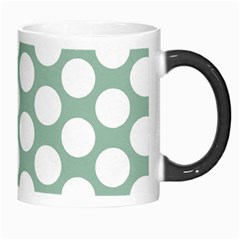 Jade Green Polkadot Morph Mug from ArtsNow.com Right