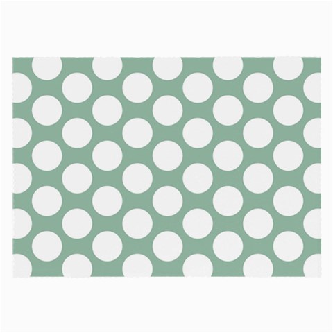 Jade Green Polkadot Glasses Cloth (Large) from ArtsNow.com Front