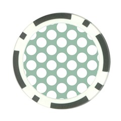 Jade Green Polkadot Poker Chip (10 Pack) from ArtsNow.com Back