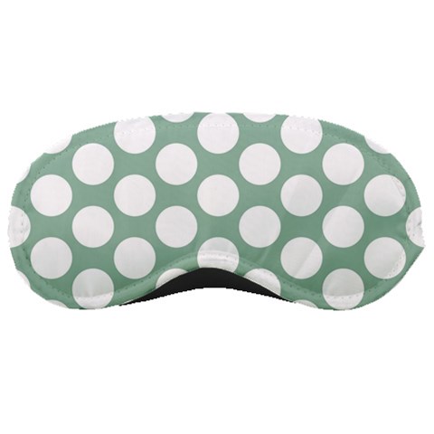 Jade Green Polkadot Sleeping Mask from ArtsNow.com Front