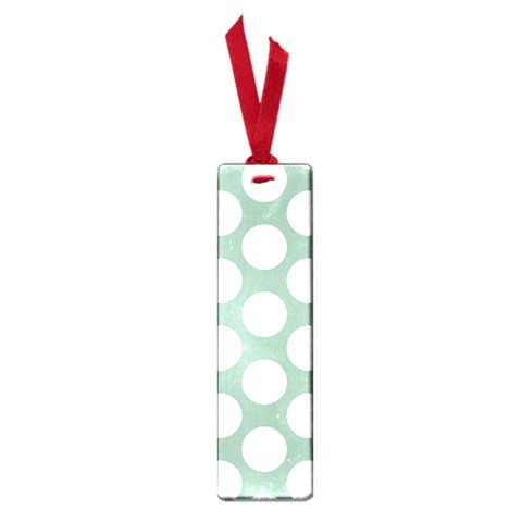 Jade Green Polkadot Small Bookmark from ArtsNow.com Front