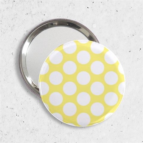 Yellow Polkadot Handbag Mirror (2.25 ) from ArtsNow.com Front