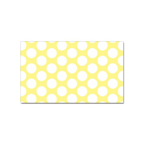 Yellow Polkadot Sticker 10 Pack (Rectangle) from ArtsNow.com Front