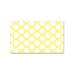 Yellow Polkadot Sticker 10 Pack (Rectangle)