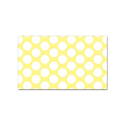 Yellow Polkadot Sticker 100 Pack (Rectangle) from ArtsNow.com Front