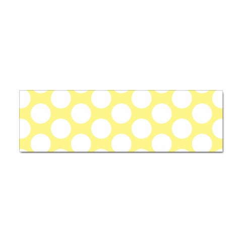 Yellow Polkadot Bumper Sticker 10 Pack from ArtsNow.com Front