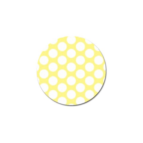 Yellow Polkadot Golf Ball Marker from ArtsNow.com Front