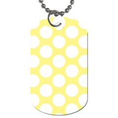 Yellow Polkadot Dog Tag (Two Front