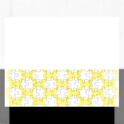 Yellow Polkadot Jigsaw Puzzle (Rectangle) from ArtsNow.com Front