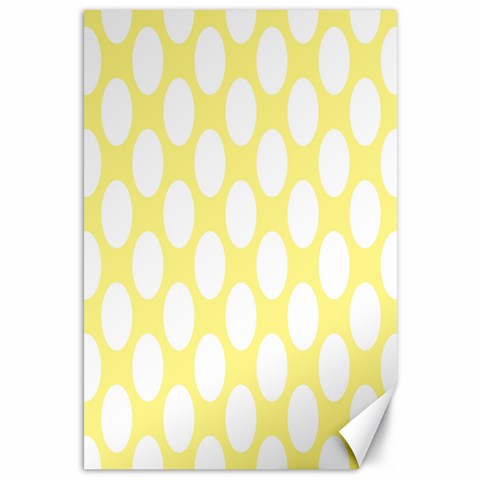 Yellow Polkadot Canvas 12  x 18  (Unframed) from ArtsNow.com 11.88 x17.36  Canvas - 1