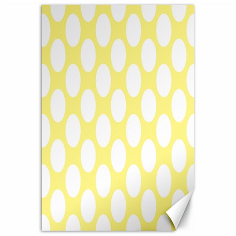 Yellow Polkadot Canvas 20  x 30  (Unframed) from ArtsNow.com 19.62 x28.9  Canvas - 1