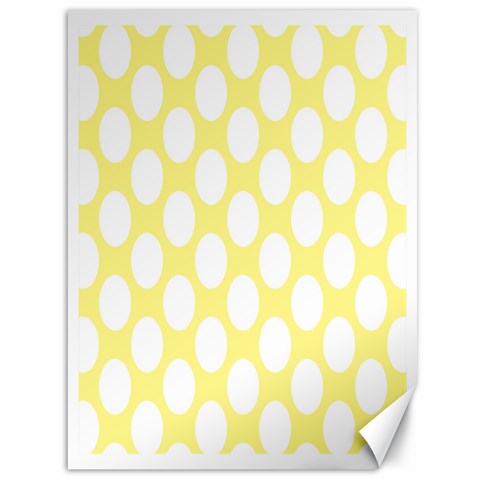 Yellow Polkadot Canvas 36  x 48  (Unframed) from ArtsNow.com 35.26 x46.15  Canvas - 1