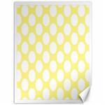 Yellow Polkadot Canvas 36  x 48  (Unframed)