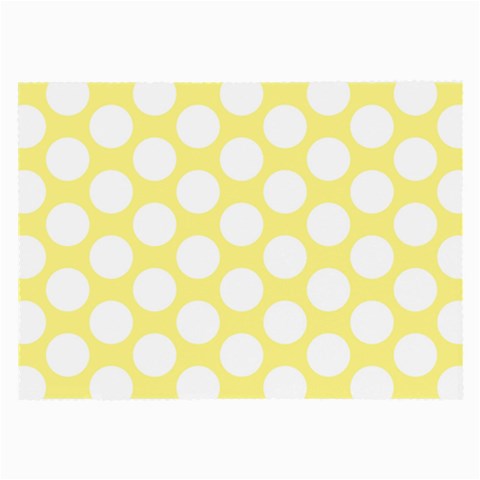 Yellow Polkadot Glasses Cloth (Large, Two Sided) from ArtsNow.com Front