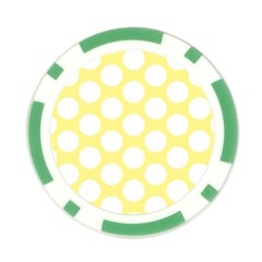 Yellow Polkadot Poker Chip (10 Pack) from ArtsNow.com Front