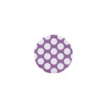 Lilac Polkadot 1  Mini Button Magnet