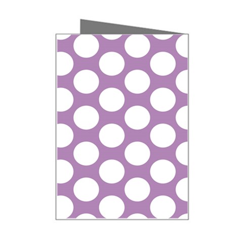 Lilac Polkadot Mini Greeting Card from ArtsNow.com Right