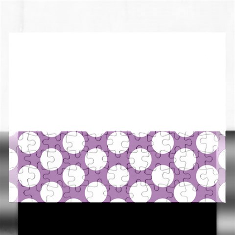 Lilac Polkadot Jigsaw Puzzle (Rectangle) from ArtsNow.com Front