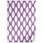 Lilac Polkadot Canvas 12  x 18  (Unframed)