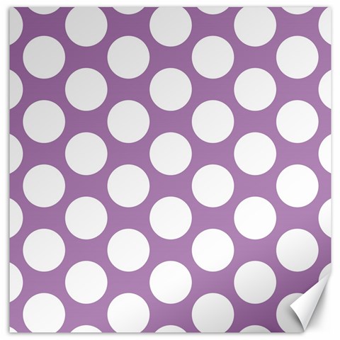 Lilac Polkadot Canvas 16  x 16  (Unframed) from ArtsNow.com 15.2 x15.41  Canvas - 1