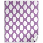 Lilac Polkadot Canvas 16  x 20  (Unframed)