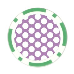 Lilac Polkadot Poker Chip (10 Pack) from ArtsNow.com Front