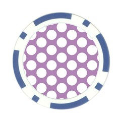 Lilac Polkadot Poker Chip (10 Pack) from ArtsNow.com Back