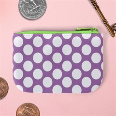 Lilac Polkadot Coin Change Purse from ArtsNow.com Back