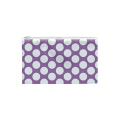 Lilac Polkadot Cosmetic Bag (Small) from ArtsNow.com Front