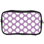 Lilac Polkadot Travel Toiletry Bag (One Side)