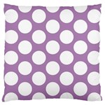 Lilac Polkadot Large Cushion Case (Two Sided) 