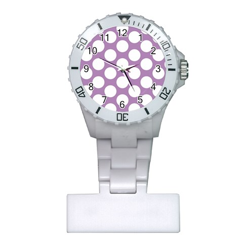 Lilac Polkadot Nurses Watch from ArtsNow.com Front