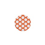 Orange Polkadot 1  Mini Button Magnet