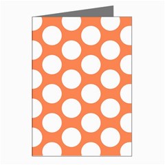 Orange Polkadot Greeting Card (8 Pack) from ArtsNow.com Left