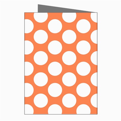 Orange Polkadot Greeting Card (8 Pack) from ArtsNow.com Right