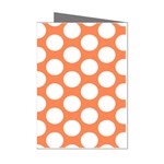 Orange Polkadot Mini Greeting Card (8 Pack)