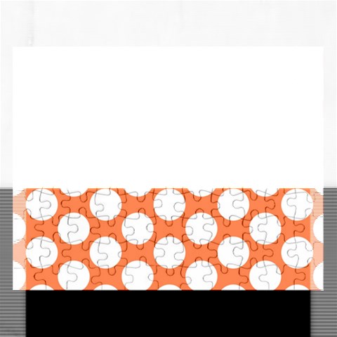 Orange Polkadot Jigsaw Puzzle (Rectangle) from ArtsNow.com Front