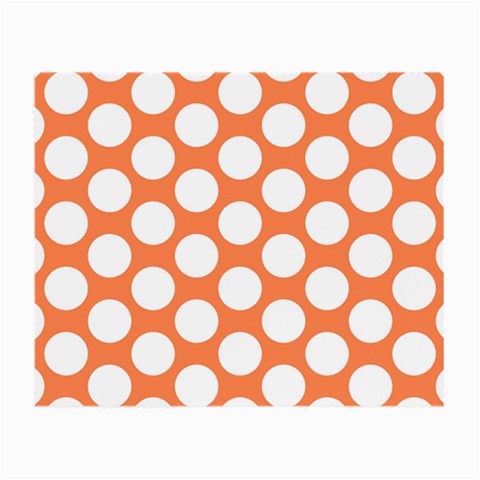 Orange Polkadot Glasses Cloth (Small) from ArtsNow.com Front