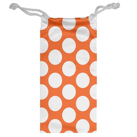 Orange Polkadot Jewelry Bag from ArtsNow.com Back