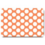 Orange Polkadot Large Door Mat