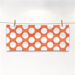 Orange Polkadot Hand Towel