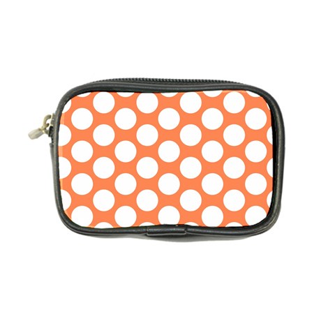 Orange Polkadot Coin Purse from ArtsNow.com Front