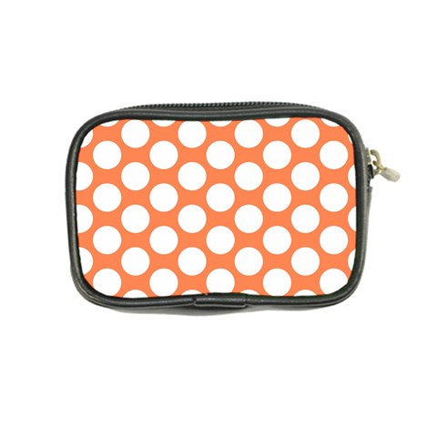 Orange Polkadot Coin Purse from ArtsNow.com Back