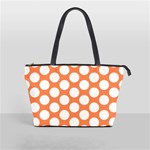 Orange Polkadot Large Shoulder Bag