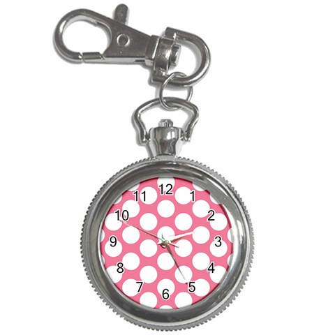 Pink Polkadot Key Chain Watch from ArtsNow.com Front